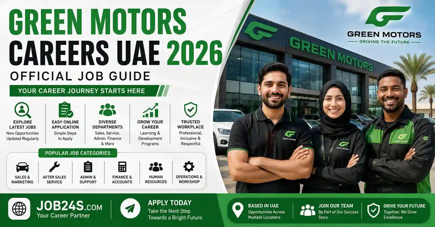 Green Motors Careers UAE 2026: Current Openings & Application Guide