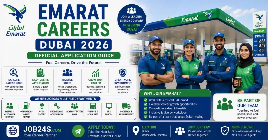 Emarat Careers Dubai official petroleum and energy job application guide 2026