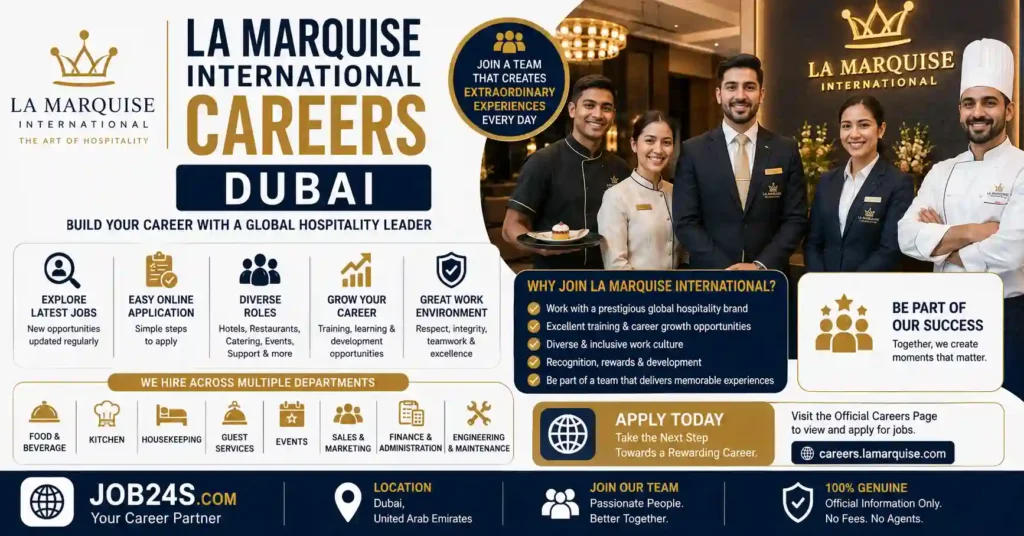 La Marquise International Careers Dubai official job and recruitment guide 2026