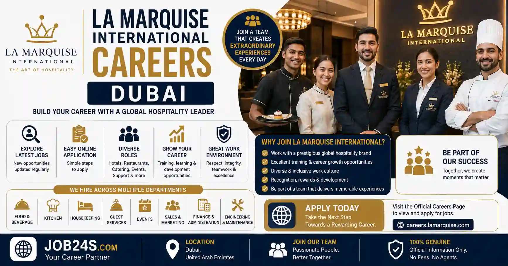 La Marquise International Careers Dubai official job and recruitment guide 2026
