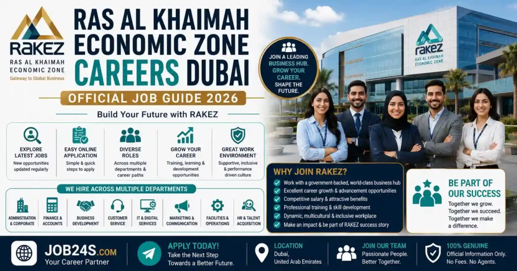 RAKEZ Careers UAE official Ras Al Khaimah Economic Zone job application guide 2026