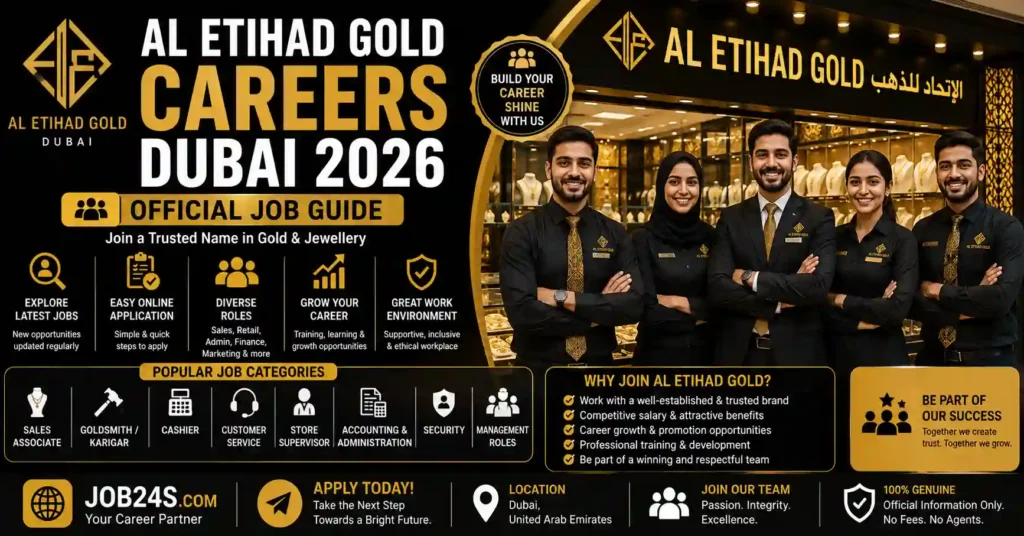 Al Etihad Gold Careers Dubai official precious metals and refinery career guide 2026