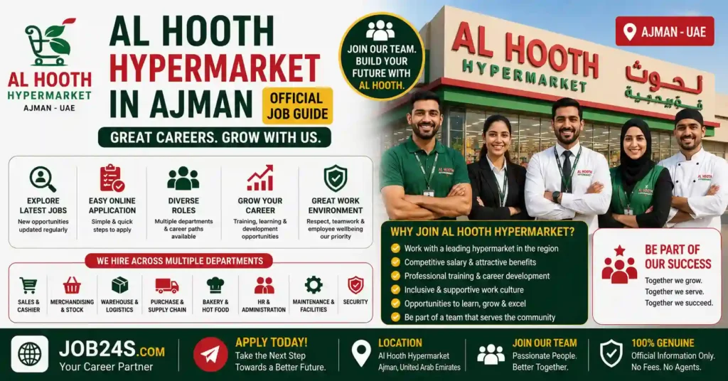 Al Hoot Hypermarket Careers Ajman official recruitment and walk-in interview guide 2026