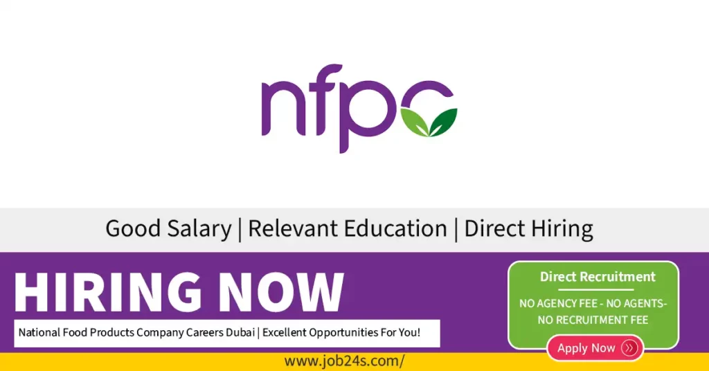 National Food Products Company Careers Dubai