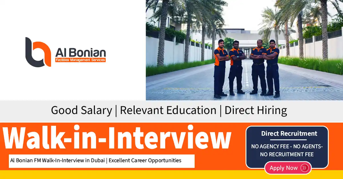 Al Bonian FM Walk-In-Interview in Dubai