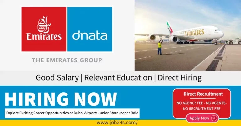 Dubai Airport Careers : Junior Storekeeper Role