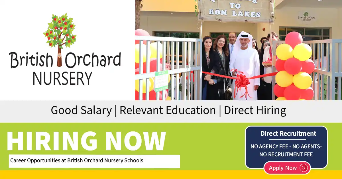 Career Opportunities at British Orchard Nursery Schools