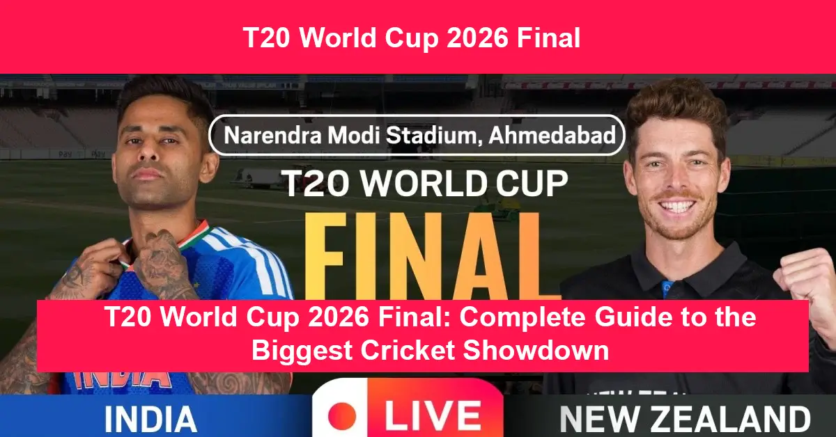 T20 World Cup 2026 Final: Complete Guide to the Biggest Cricket Showdown