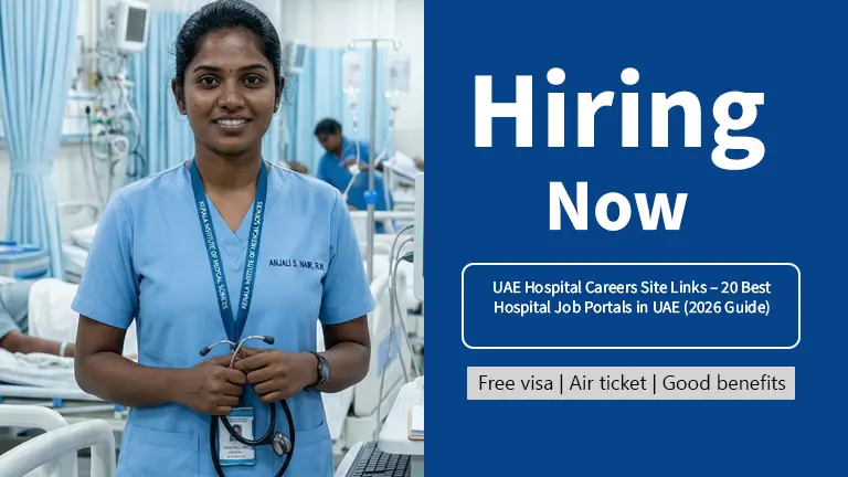 UAE Hospital Careers Site Links – 20 Best Hospital Job Portals in UAE (2026 Guide)