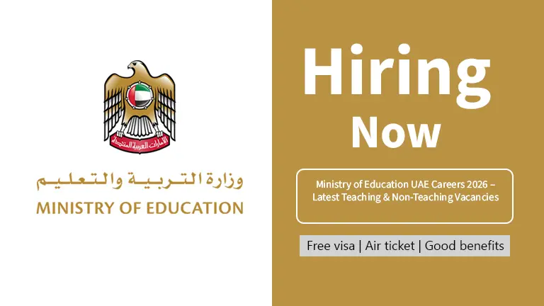 Ministry of Education UAE Careers 2026 – Latest Teaching & Non-Teaching Vacancies