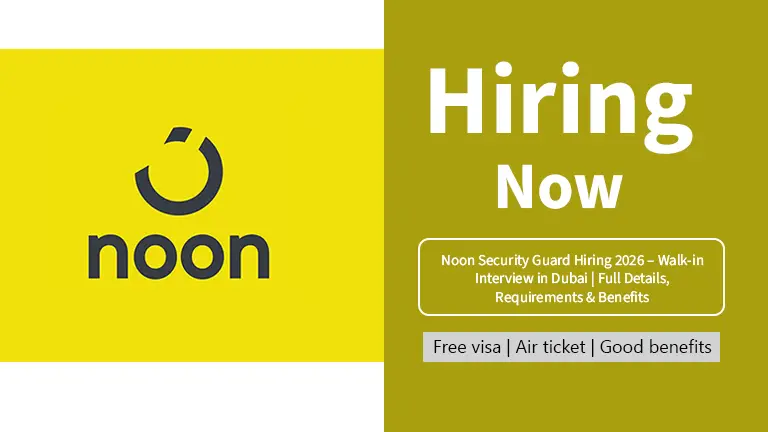 Noon Security Guard Hiring