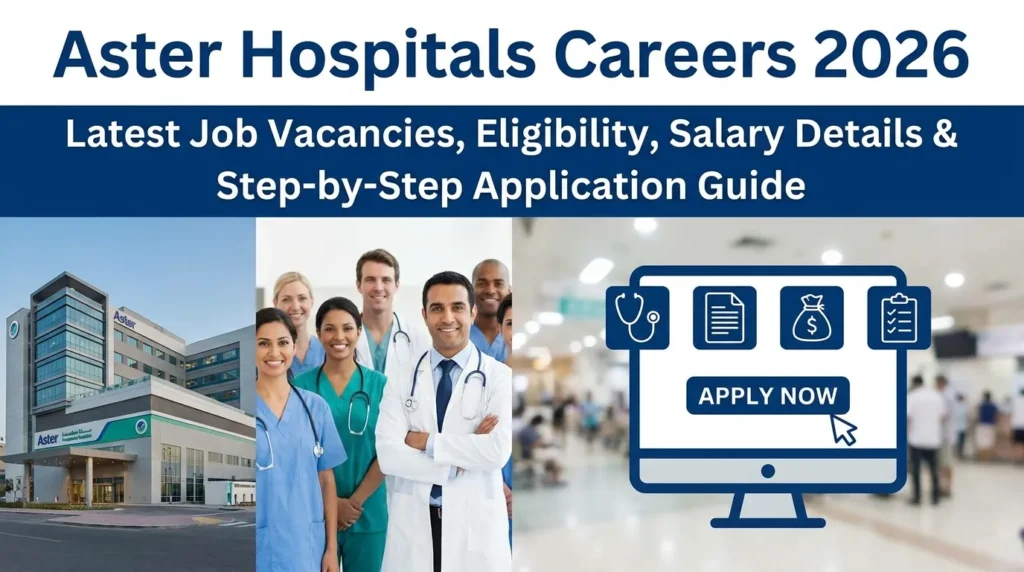 Aster Hospitals Careers 2026: Latest Job Vacancies, Eligibility, Salary Details & Step-by-Step Application Guide