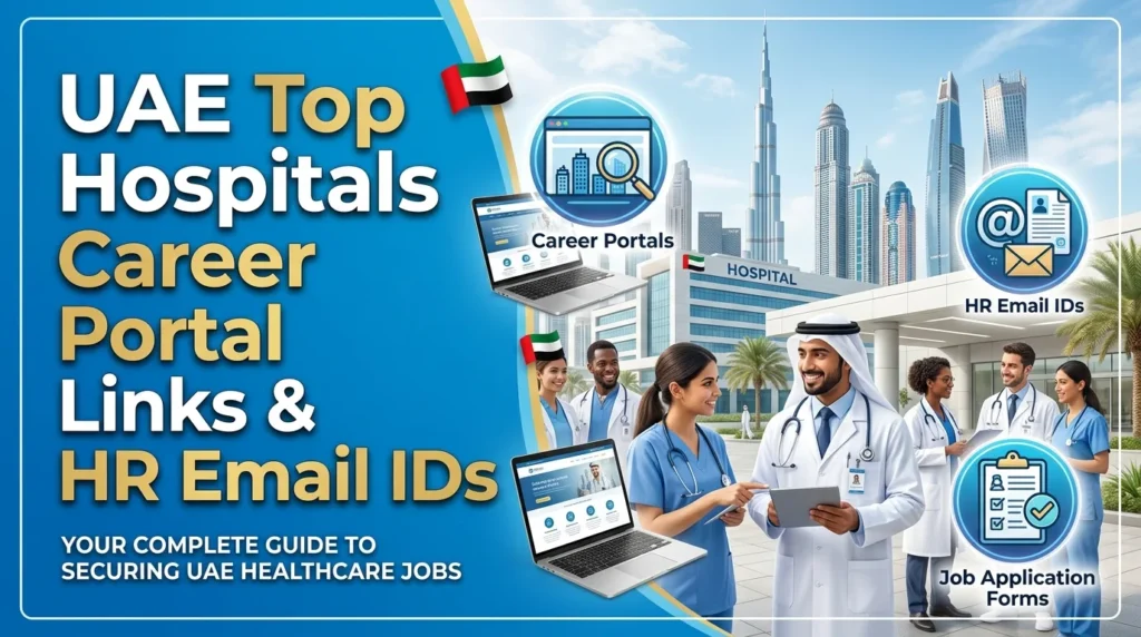 UAE Top Hospitals Career Portal Links and HR Email IDs