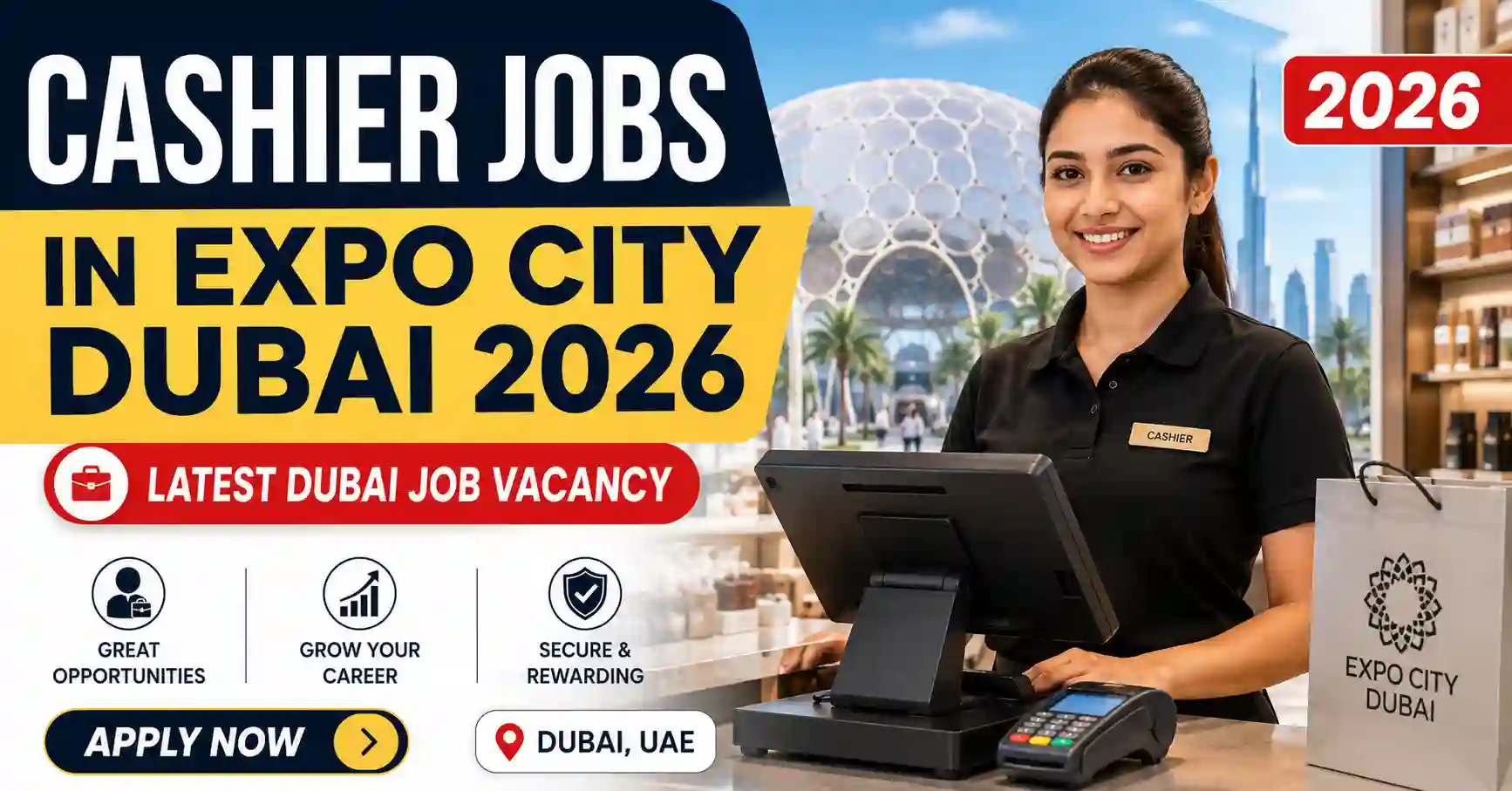 Cashier Jobs in Expo City Dubai 2026 – Latest Dubai Job Vacancy