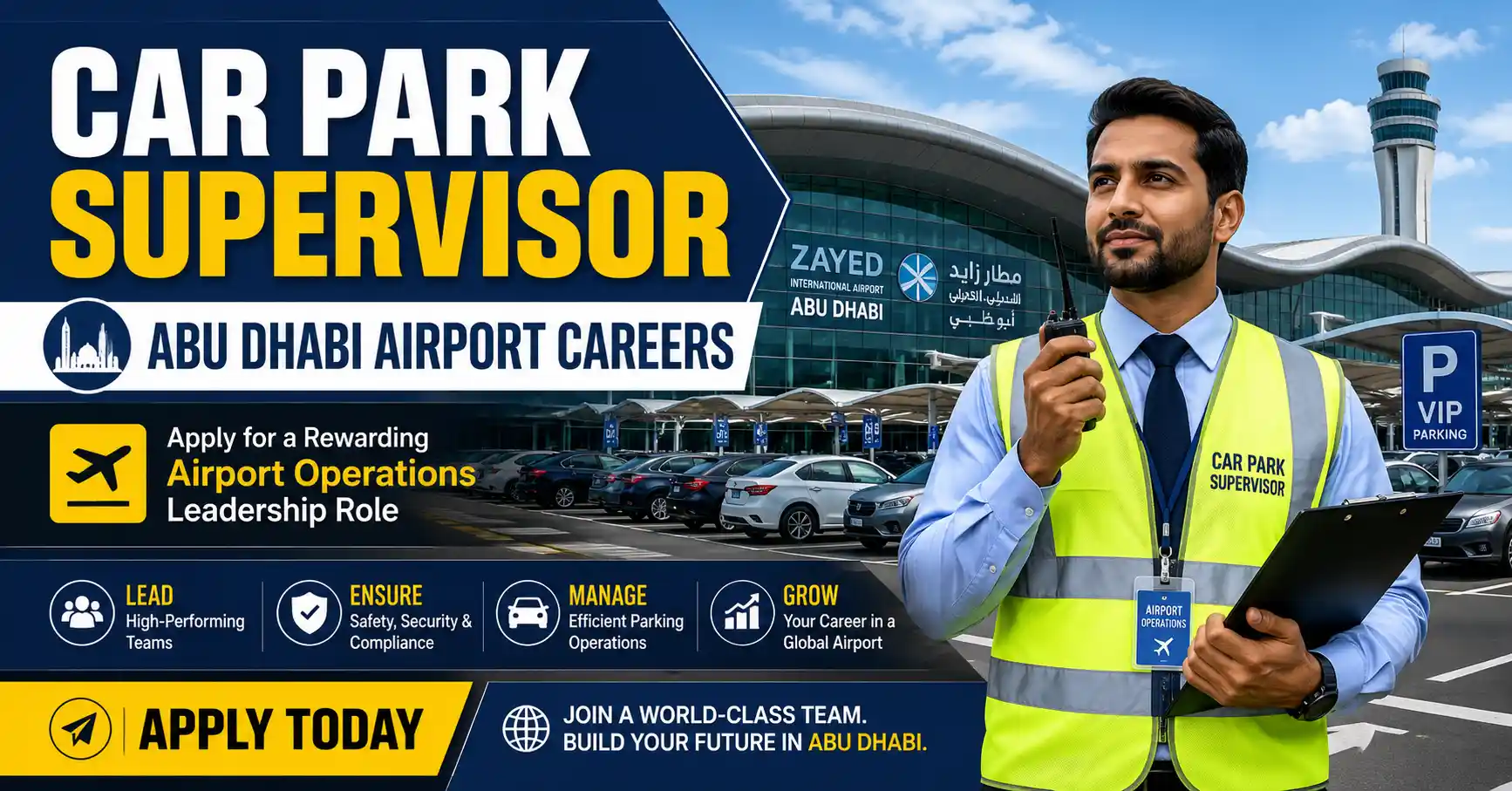 Car Park Supervisor Abu Dhabi Airport Careers – Apply for a Rewarding Airport Operations Leadership Role