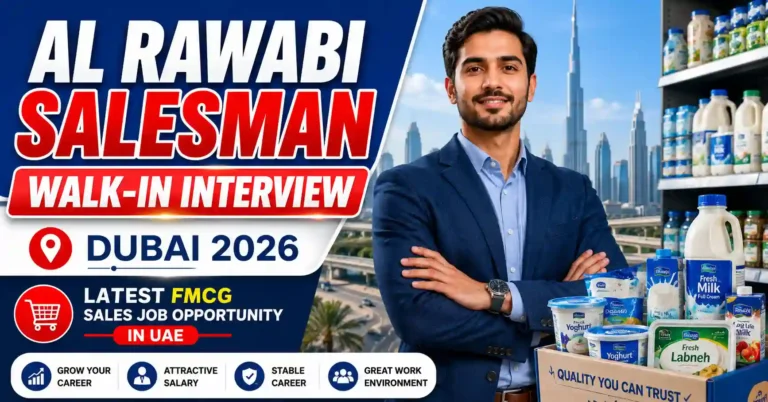 Al Rawabi Salesman Walk-in Interview in Dubai 2026 – Latest FMCG Sales Job Opportunity in UAE