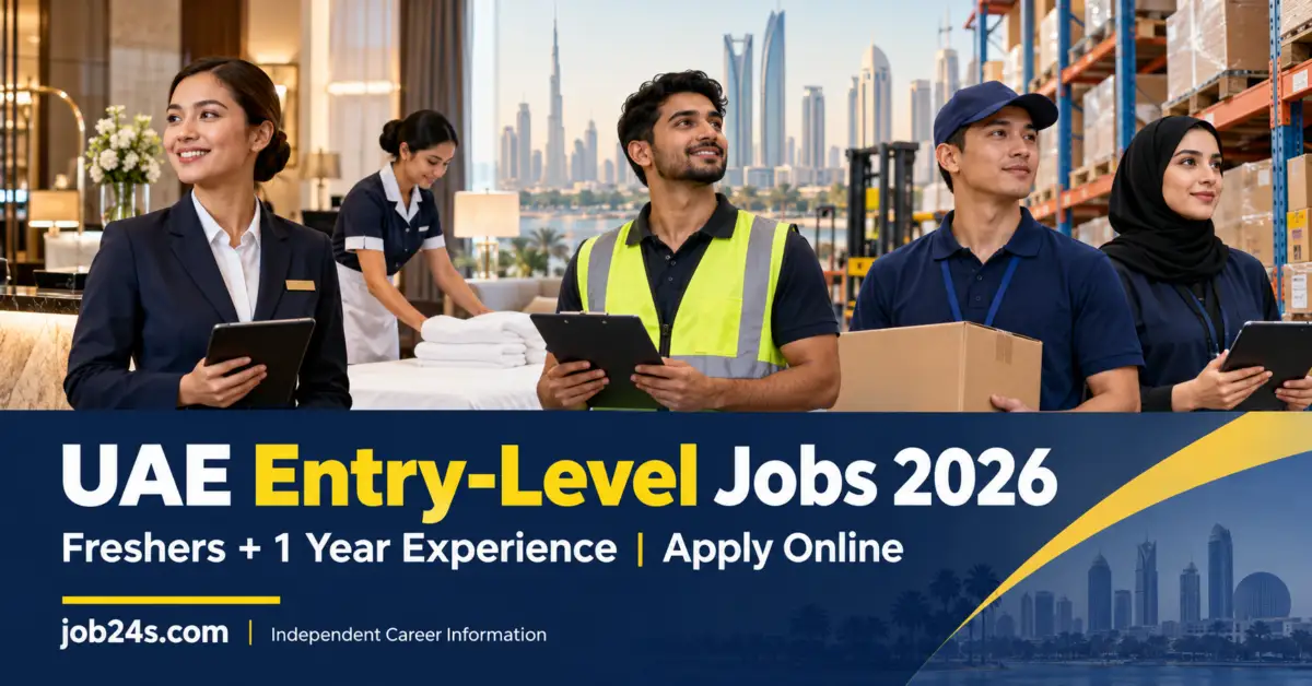 Young job seekers representing entry-level hotel and warehouse jobs in Dubai and Abu Dhabi