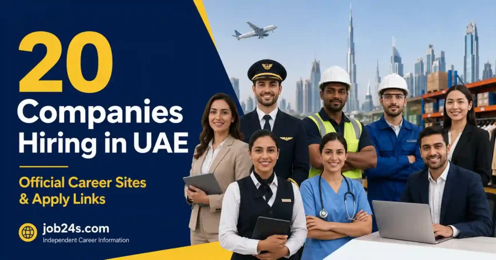 Professionals representing 20 companies currently hiring across different sectors in the UAE