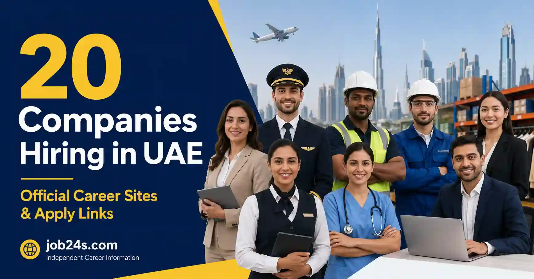 Professionals representing 20 companies currently hiring across different sectors in the UAE